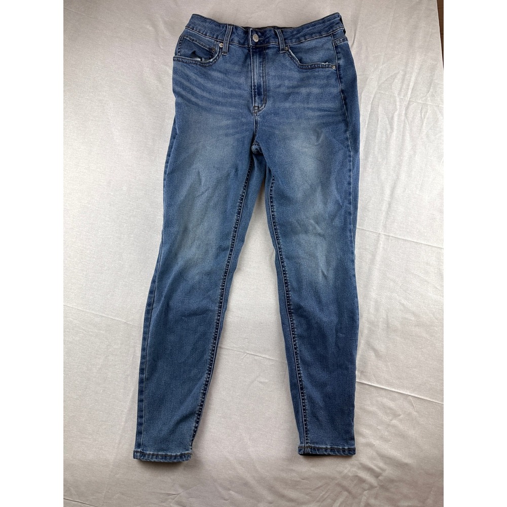 No Boundaries Juniors High Rise Skinny Jeans Medium Wash Denim Size 12